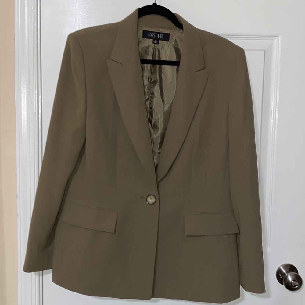 Khaki Blazer- Like New